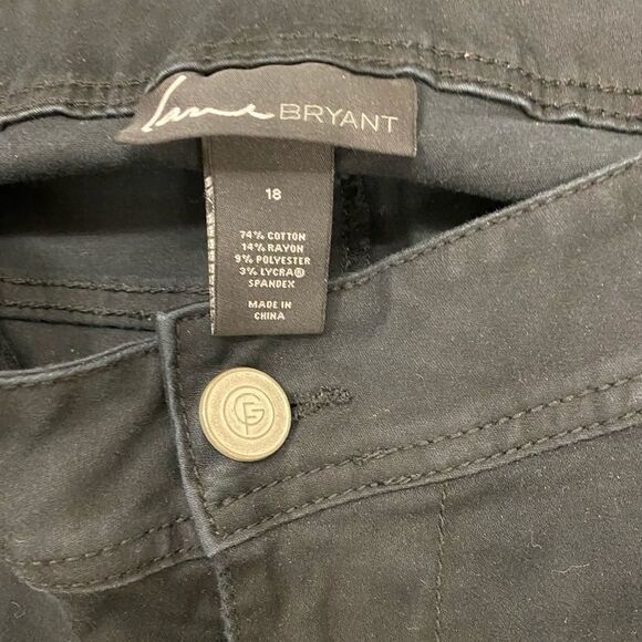 LANE Bryant‎ black high waist skinny capris - Picture 5 of 9